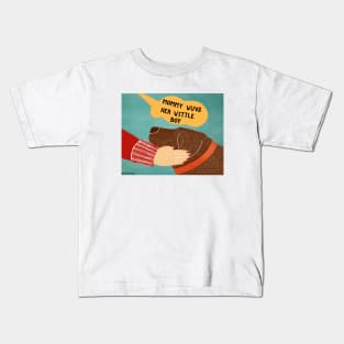 Mommy Wuvs Her Wittle Boy - Stephen Huneck Funny Dog Mom Kids T-Shirt